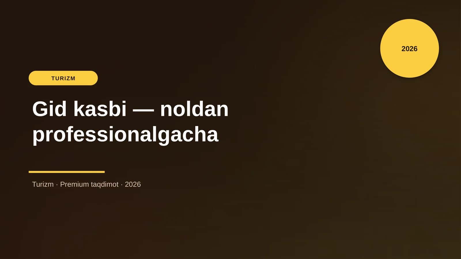 Gid kasbi — noldan professionalgacha 1
