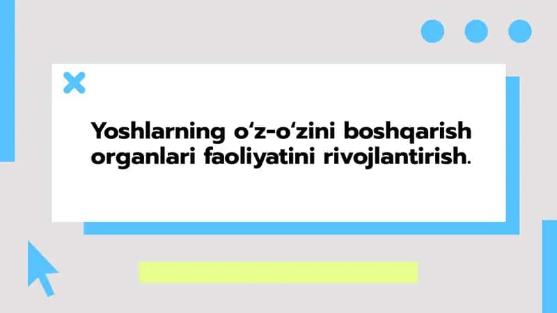Yoshlarning o‘z-o‘zini boshqarish organlari 1