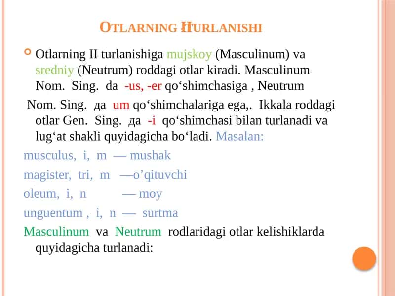 Otlarning II-turlanishi 1