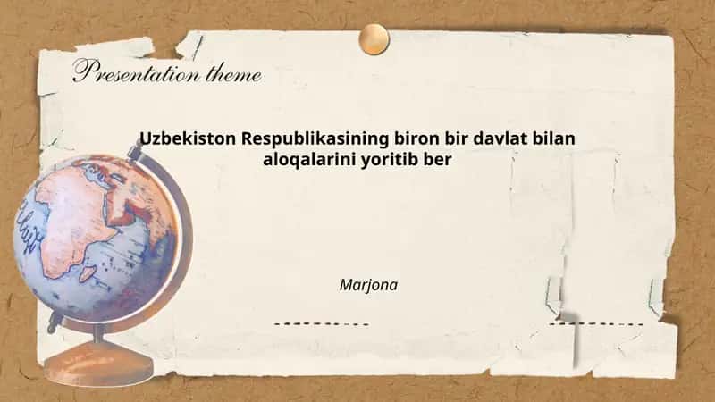 O‘zbekiston Respublikasining Xalqaro Xavfsizlik Siyosati 1