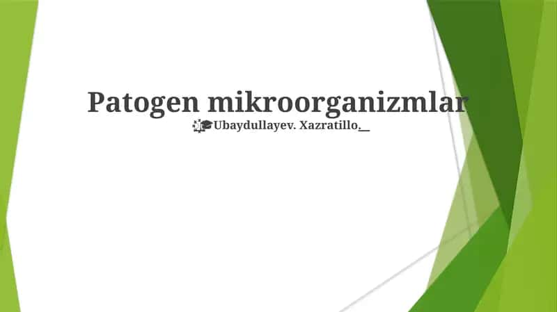 Patogen mikroorganizmlar 1