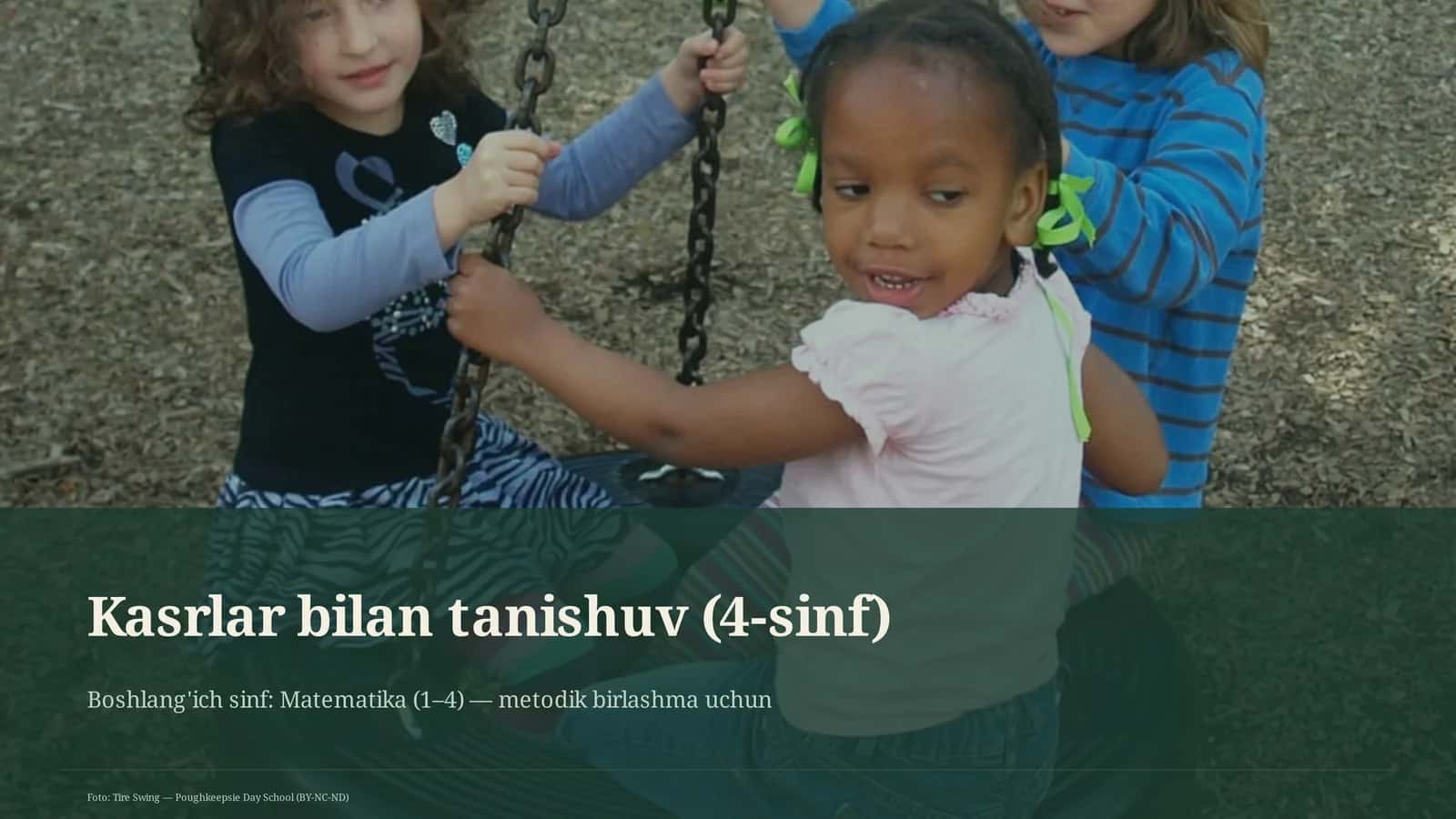 Kasrlar bilan tanishuv (4-sinf) 1