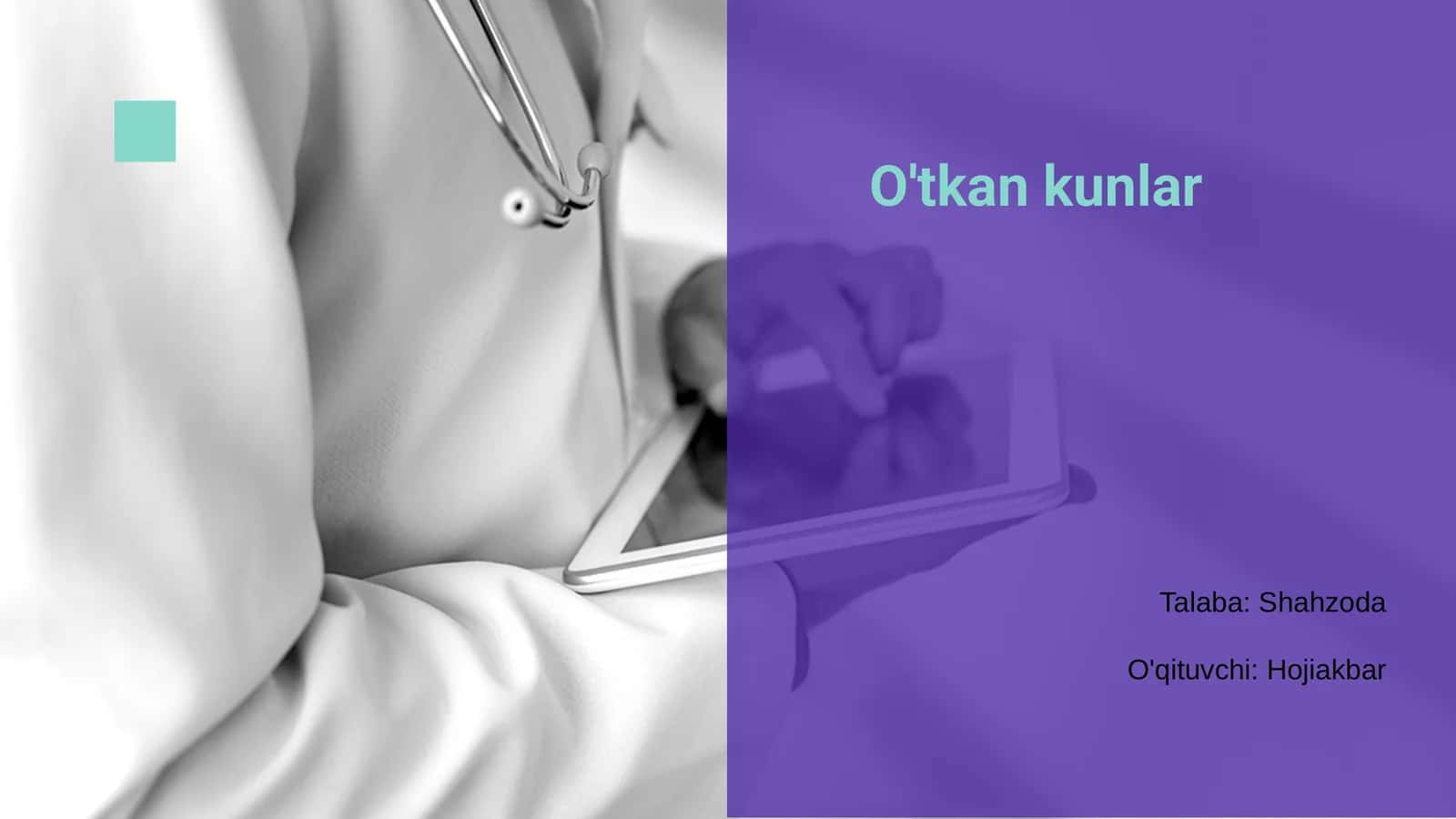 O'tkan kunlar 1
