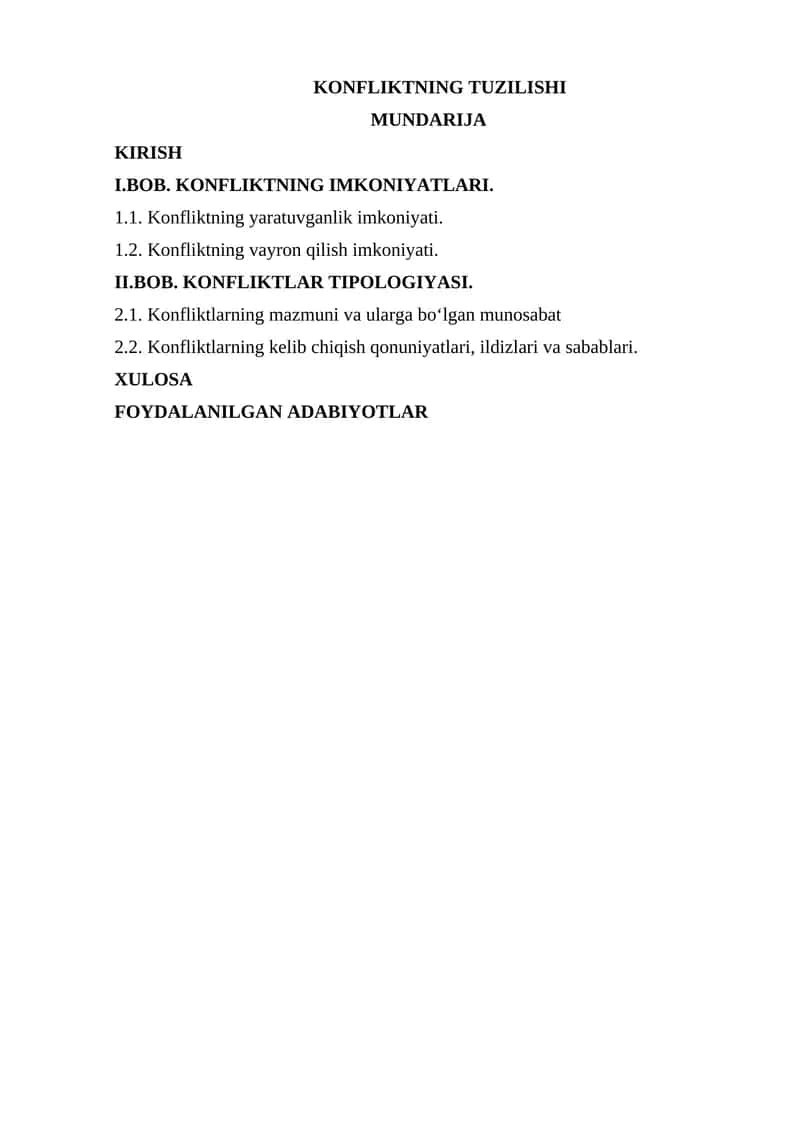 KONFLIKTNING TUZILISHI 1