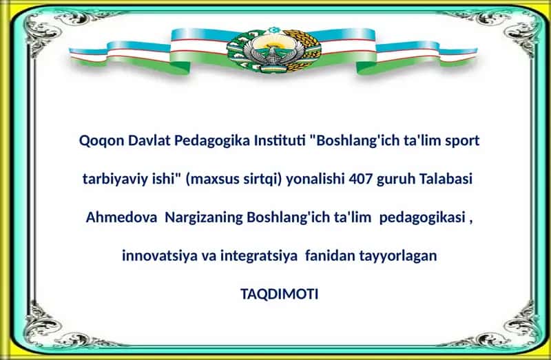 Boshlang'ich ta'lim sport tarbiyaviy ishi 1
