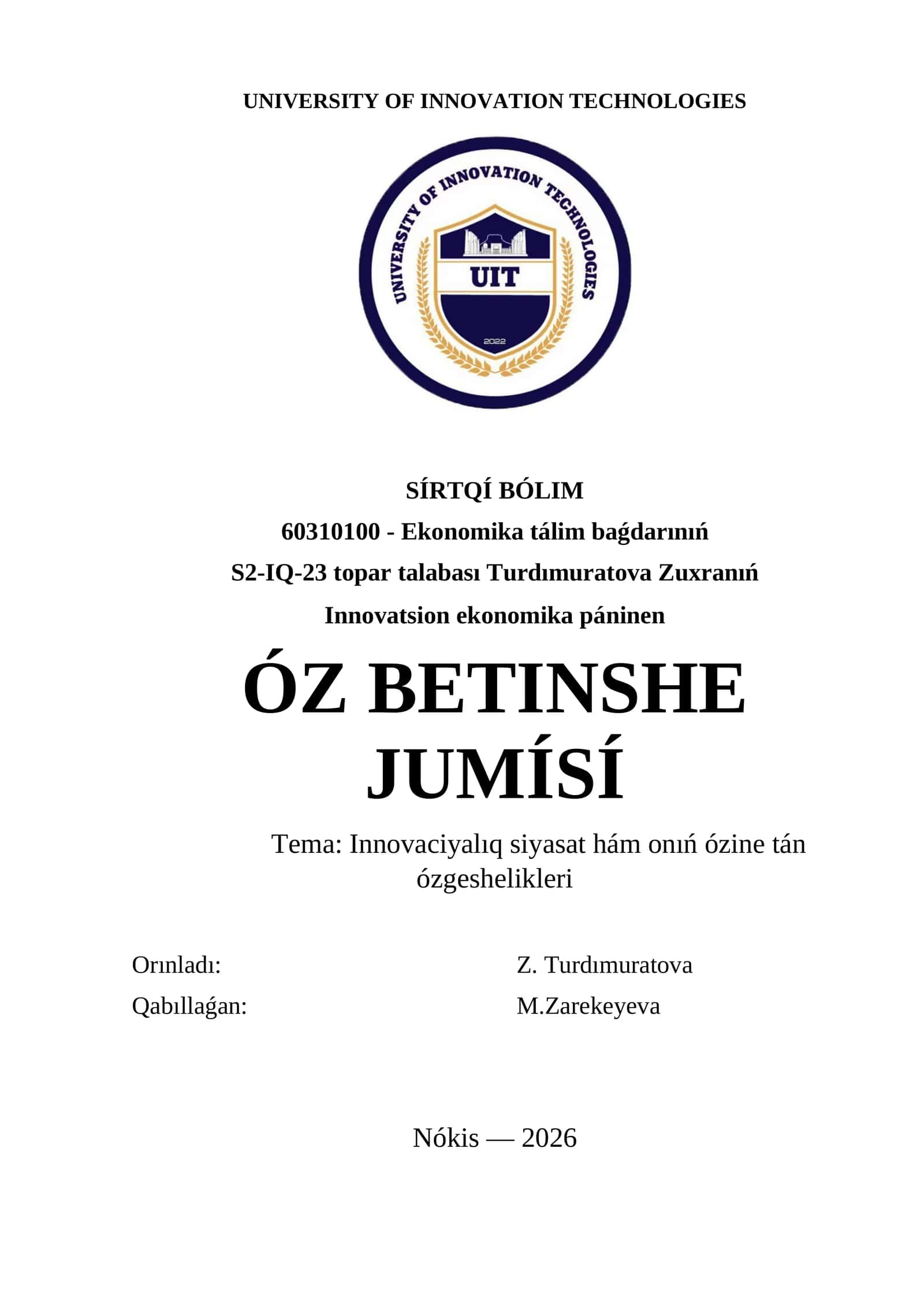Innovatsion ekonomika páninen 1