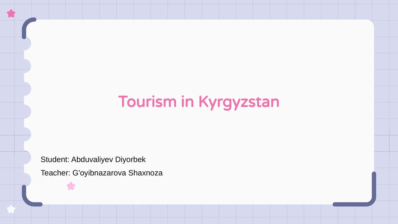Tourism in Kyrgyzstan 1
