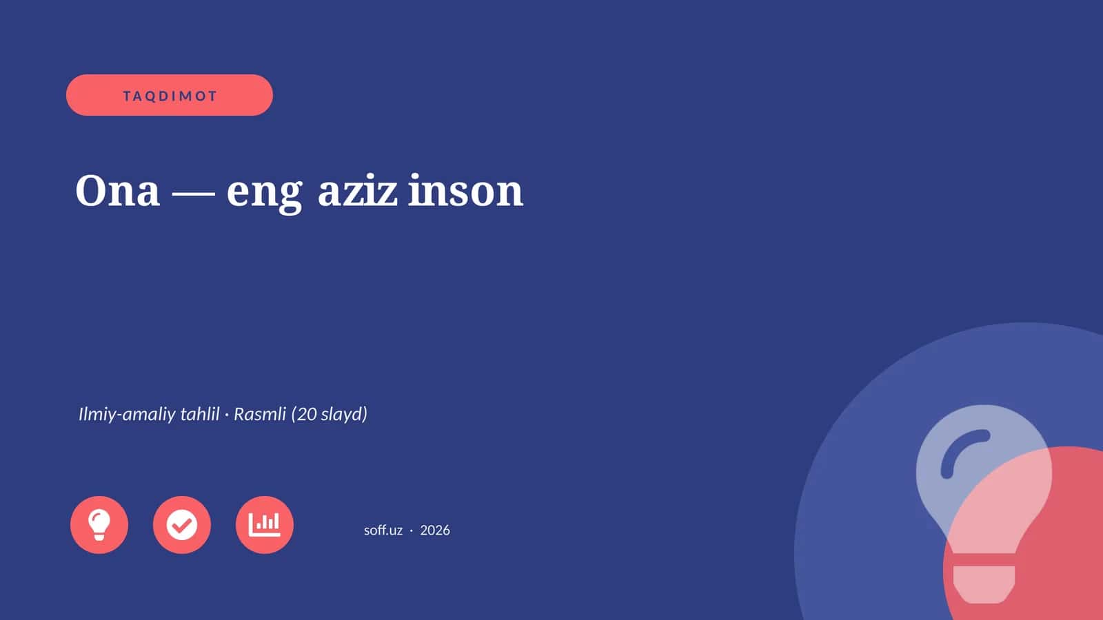 Ona — eng aziz inson 1
