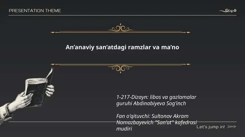 An’anaviy san’atdagi ramzlar va ma’no 1