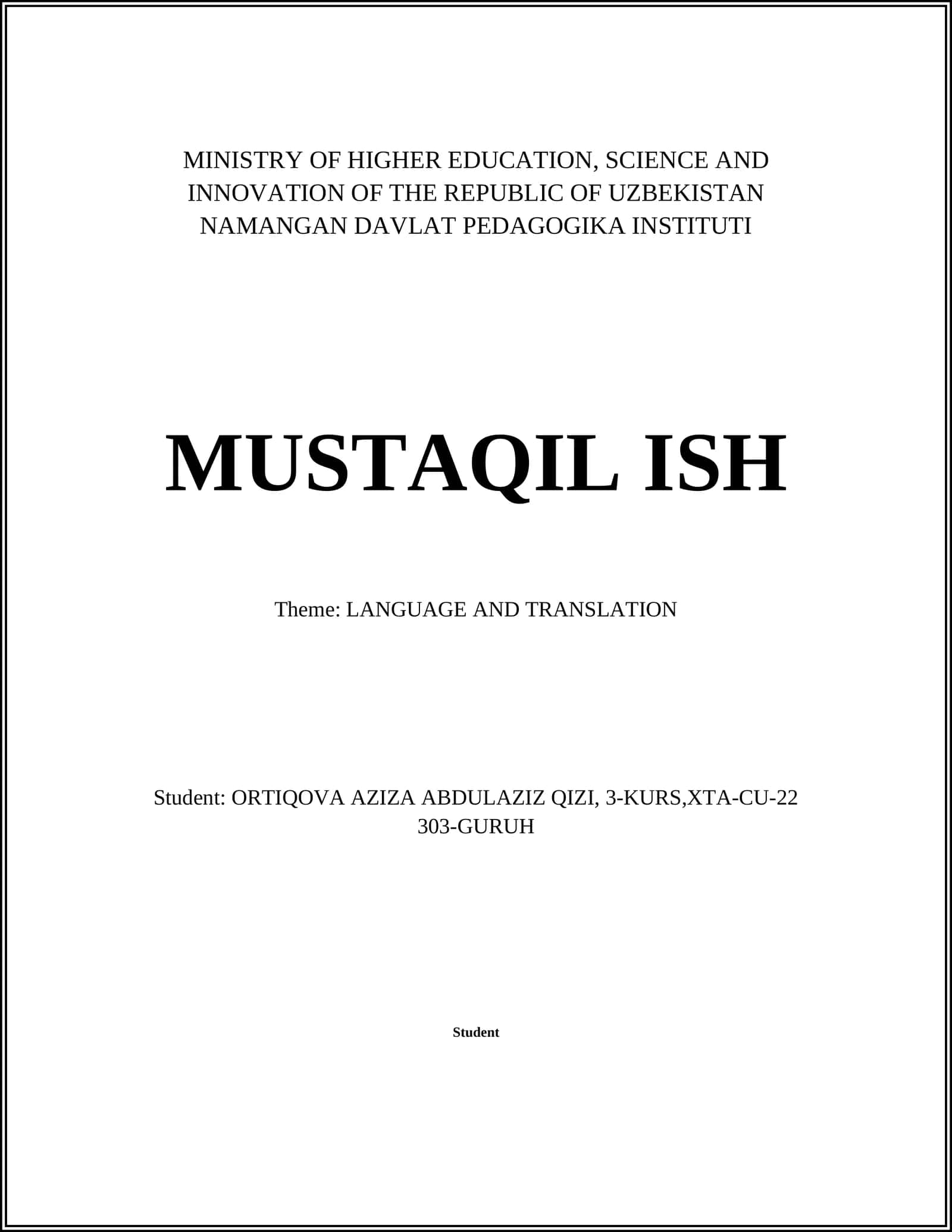 History of Language 1