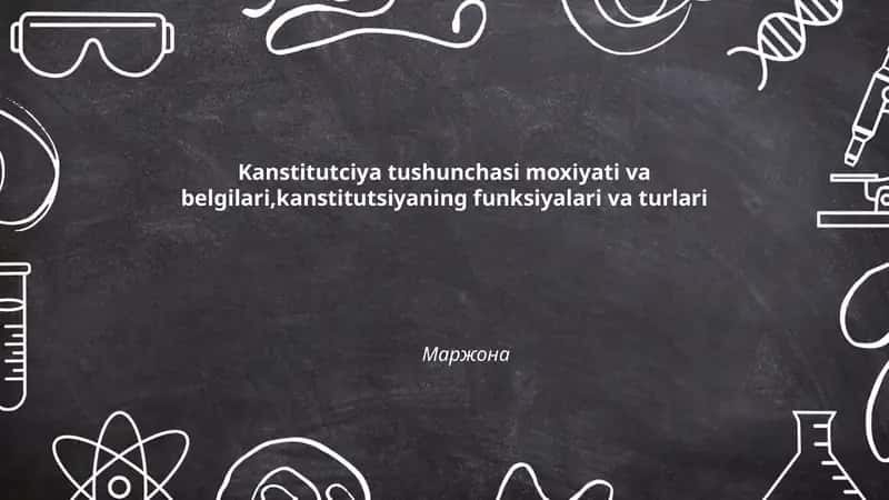 Konstitutsiya tushunchasi 1