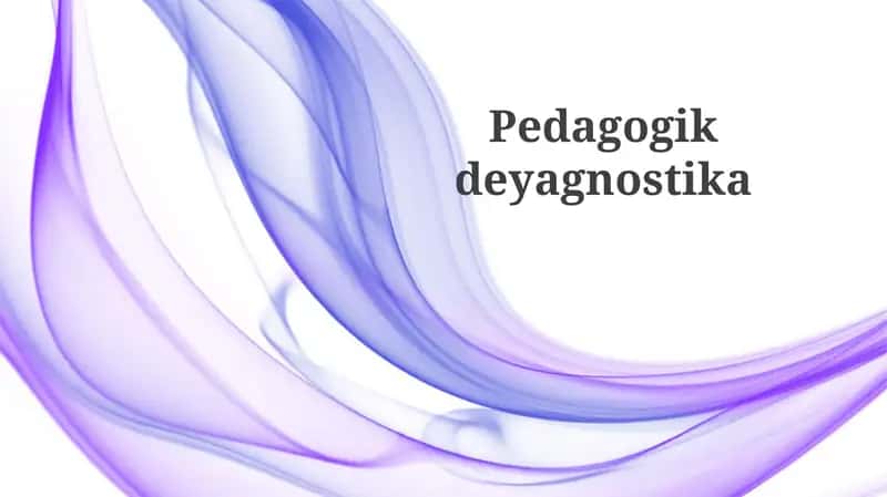 Pedagogikdeyagnostika 1