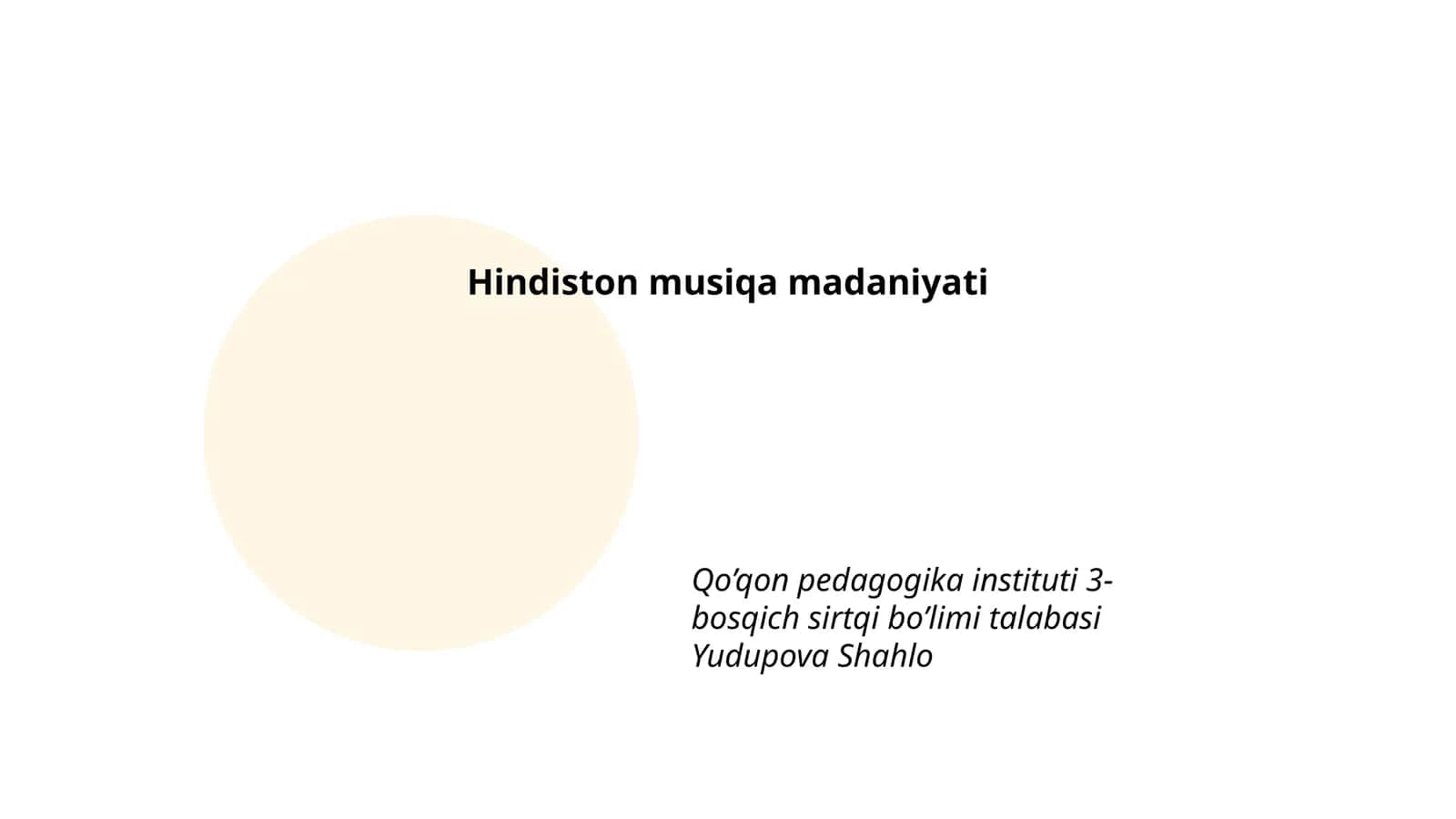 Hindiston musiqa madaniyati 1