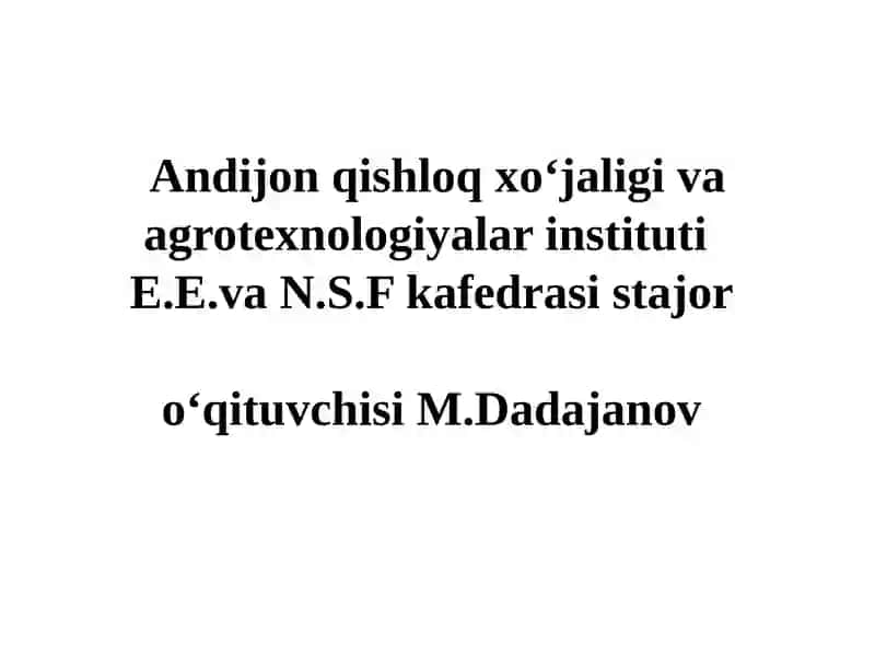 AVTOMATIK ROSTLAGICHLAR