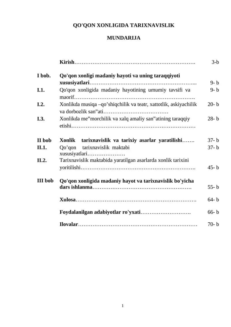 QO'QON XONLIGIDA TARIXNAVISLIK 1