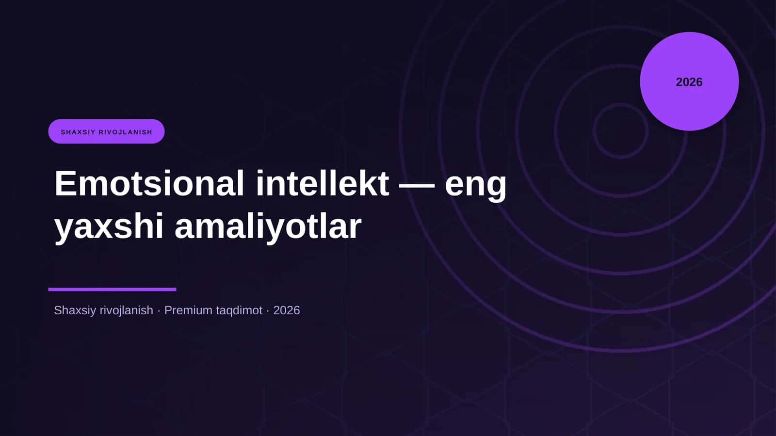 Emotsional intellekt — eng yaxshi amaliyotlar 1