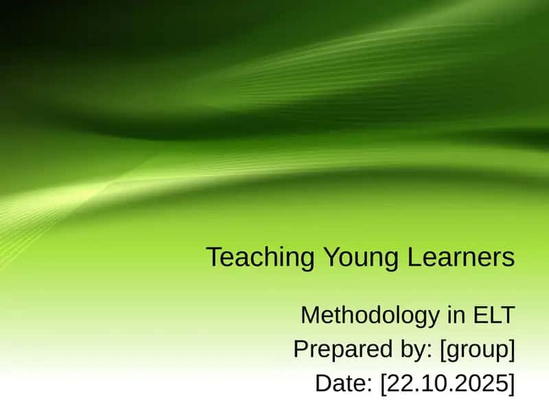 Teaching Young Learners 1