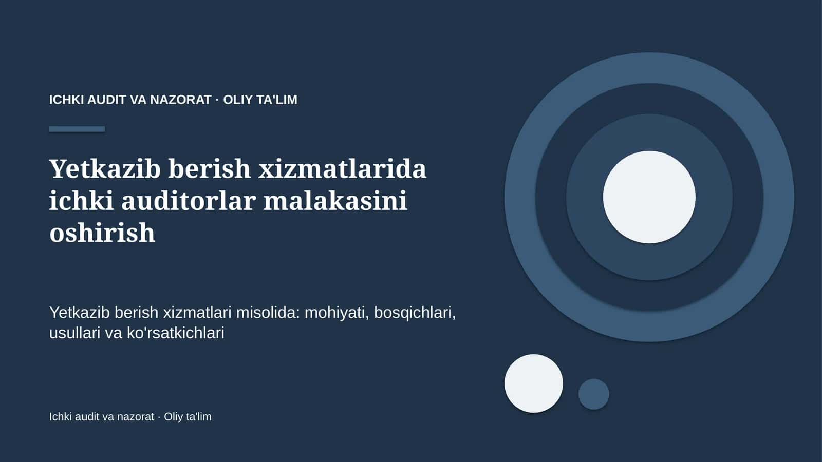yetkazib berish xizmatlarida ichki auditorlar malakasini oshirish 8497 1