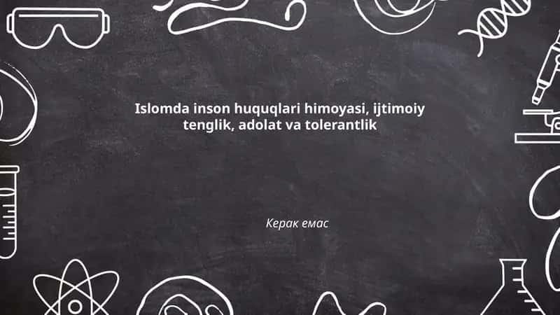 Islomda inson huquqlari himoyasi 1