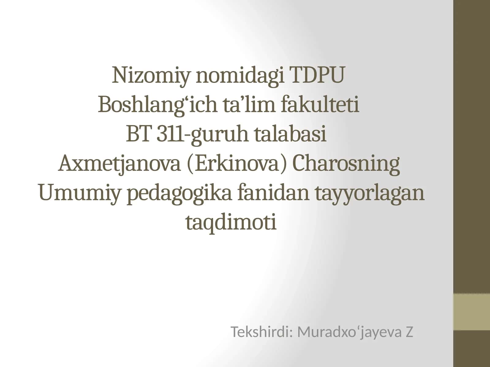 IMOM AL-BUXORIY(810- 870) 1