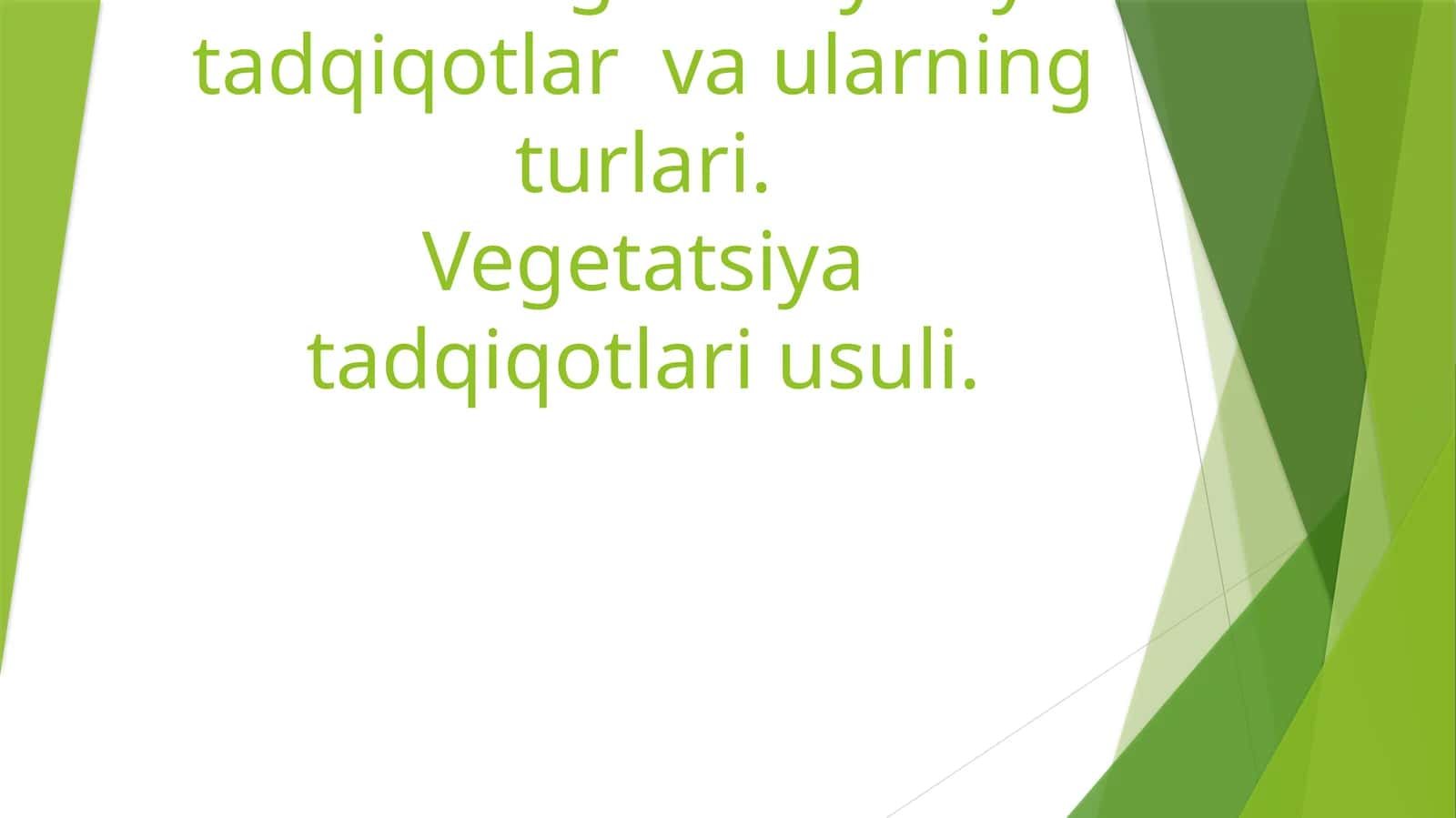 Agrokimyo va agrokimyoviy tekshirish usullari 1