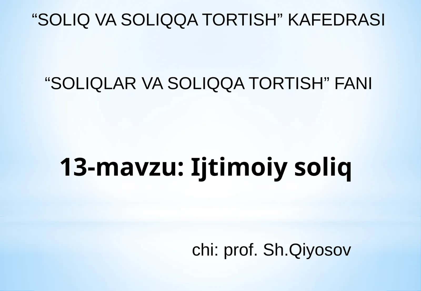 Ijtimoiy soliq 1