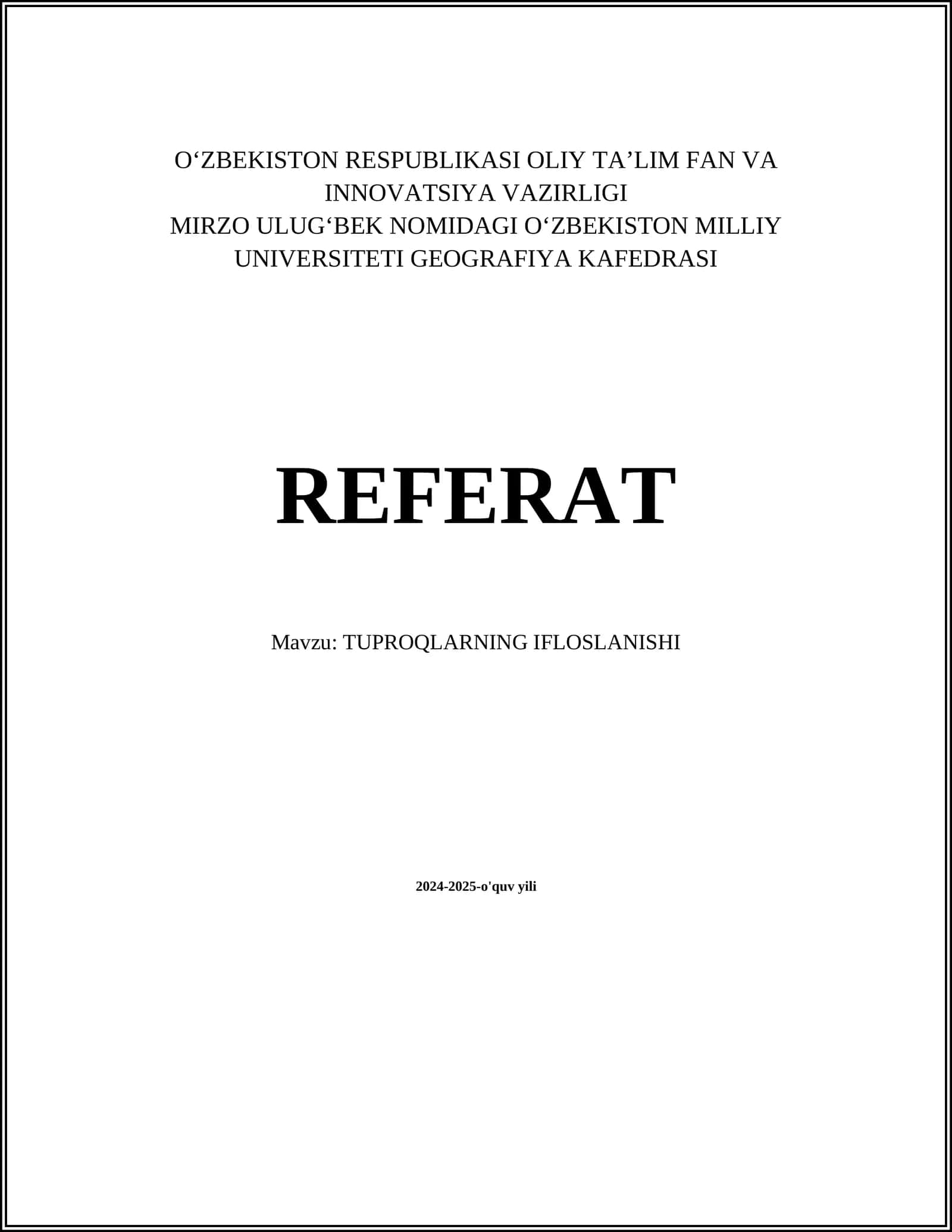 TUPROQLARNING IFLOSLANISHI 1
