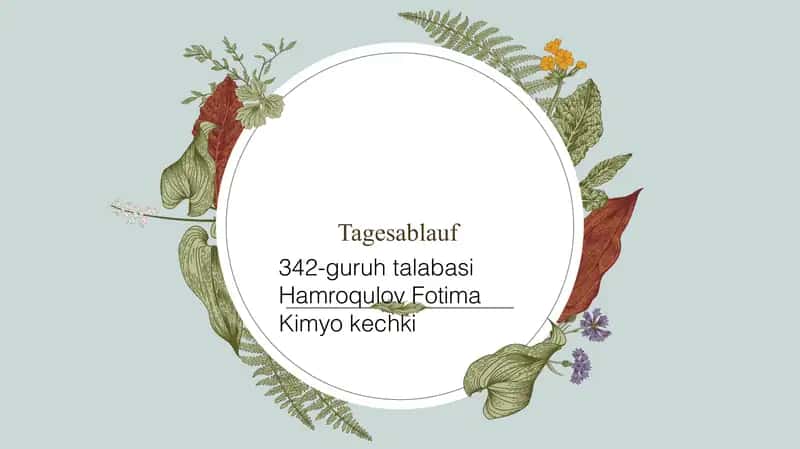 Tagesablauf 1