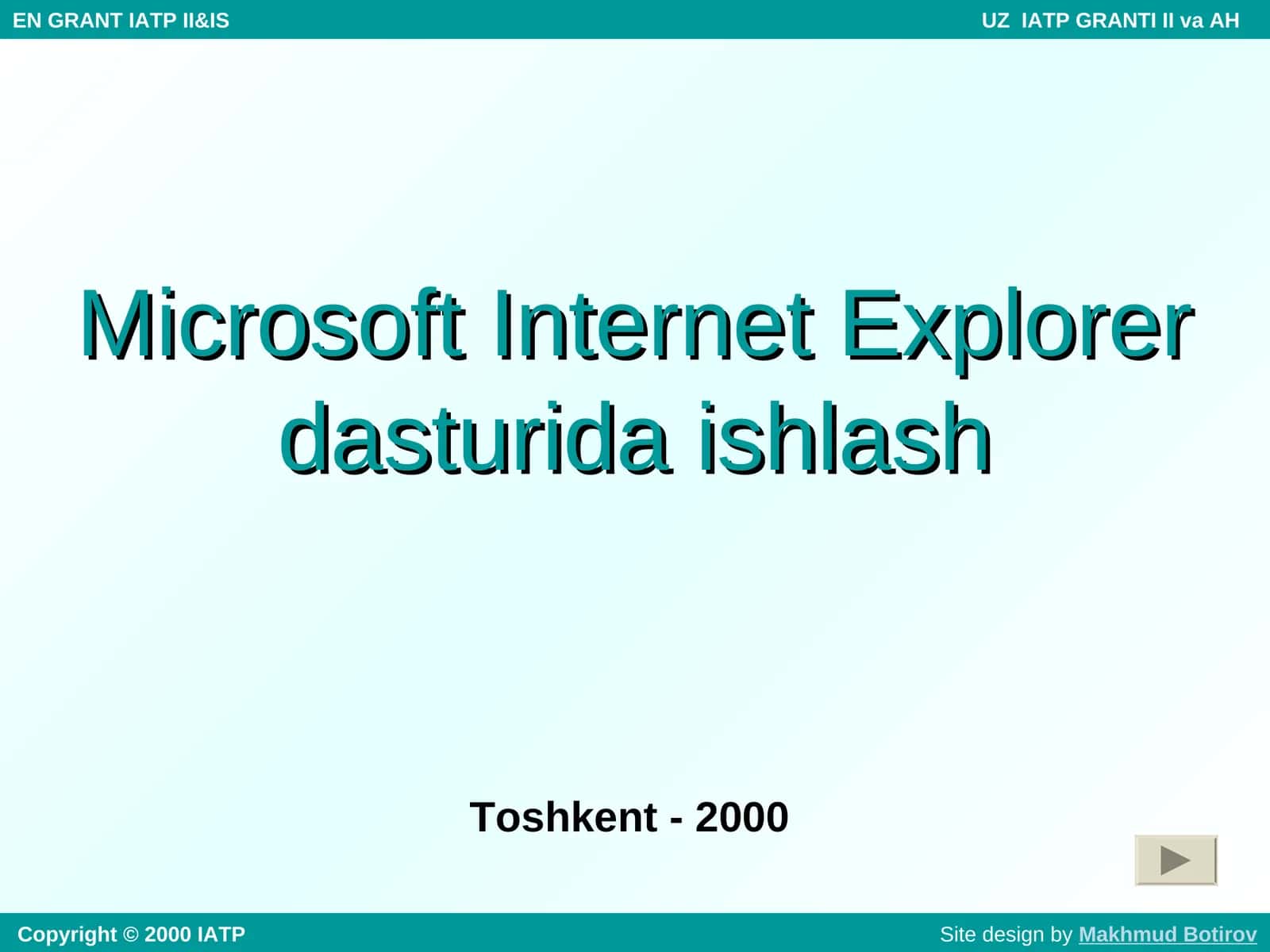 Internet Explorer dasturi 1