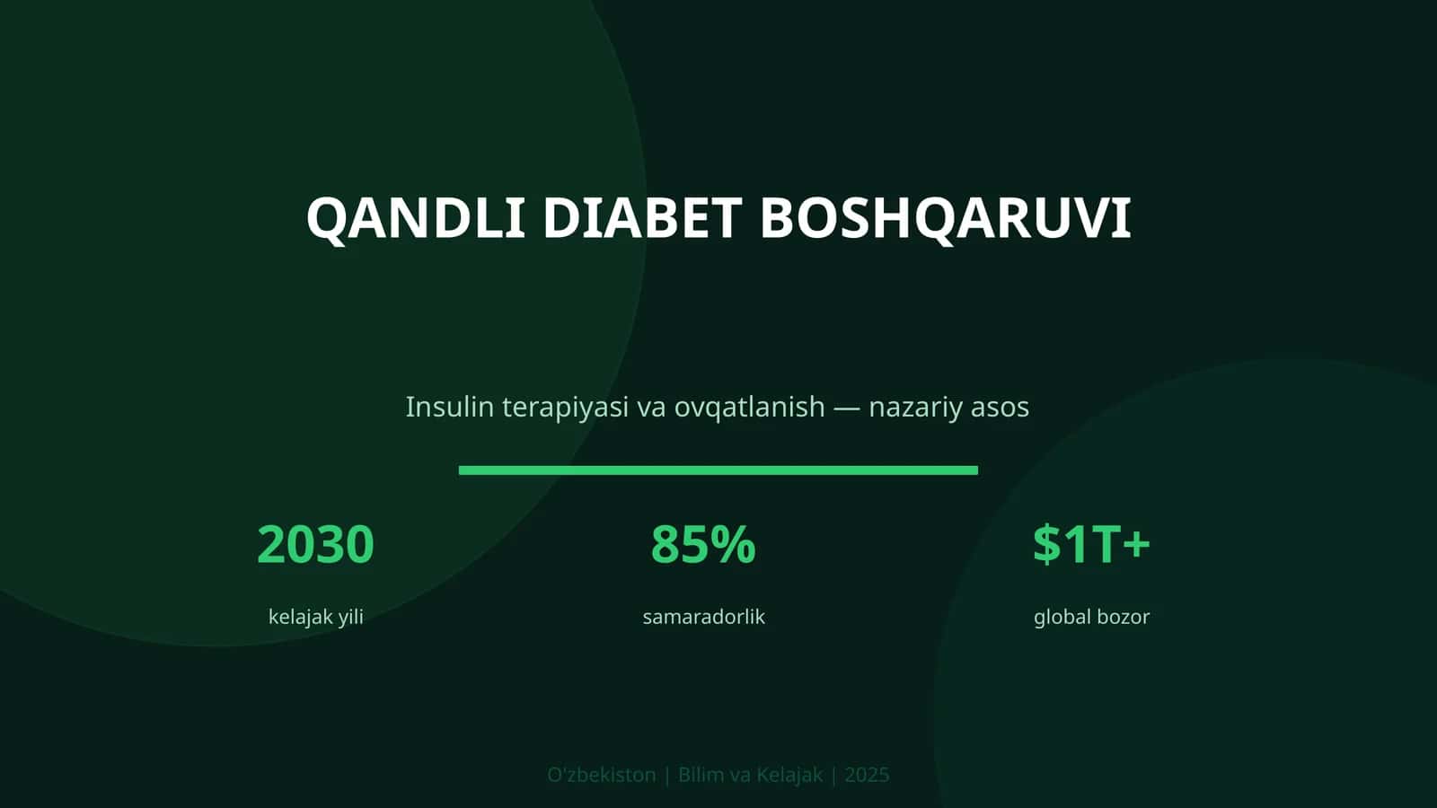 QANDLI DIABET BOSHQARUVI 1