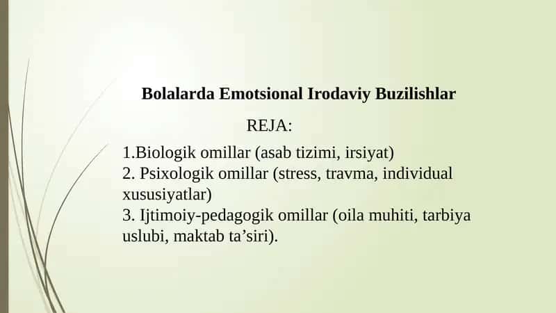 Bolalarda emotsional irodaviy buzilishlar 1