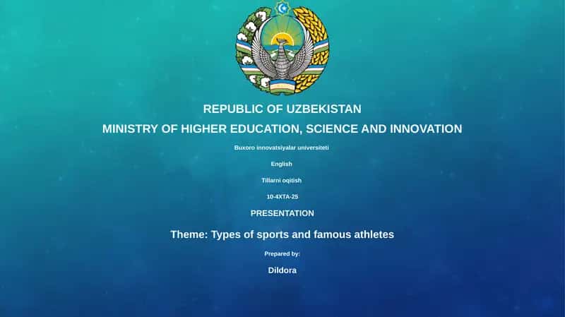 Types of sports and famous athletes 1