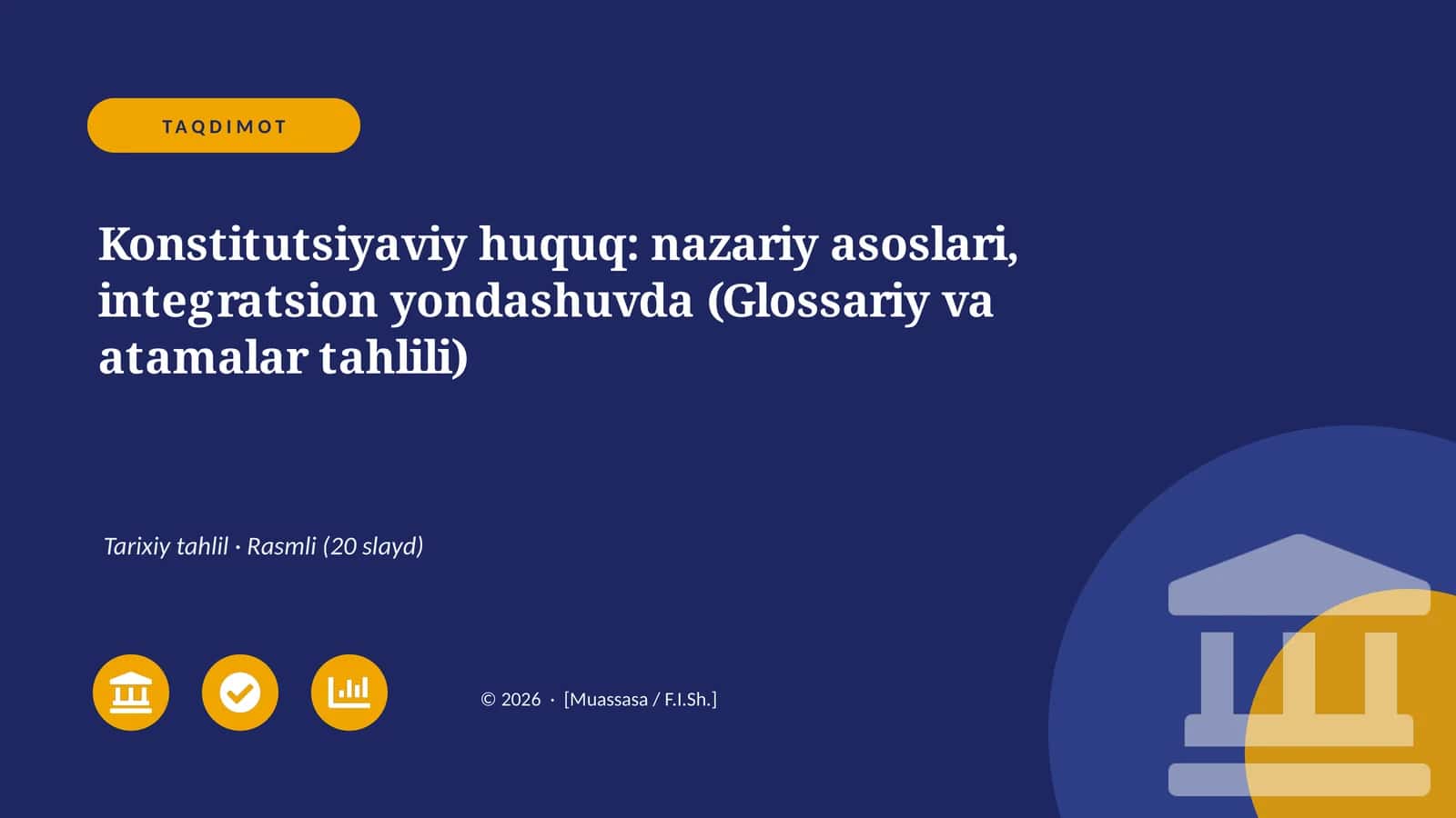Konstitutsiyaviy huquq: nazariy asoslari, integratsion yondashuvda (Glossariy va atamalar tahlili) 1