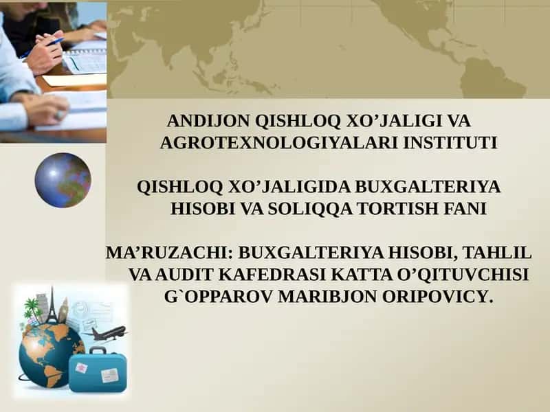 Xodimlar bilan hisob-kitoblar hisobi 1