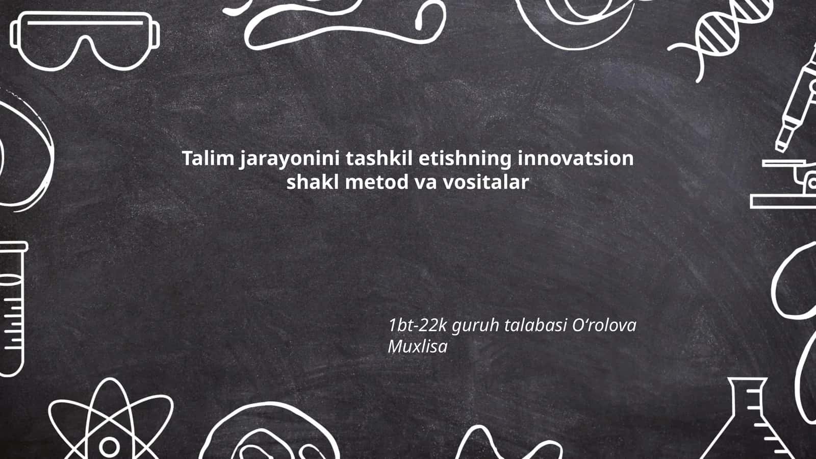 Onlayn va masofaviy ta'limning innovatsion shakllari 1