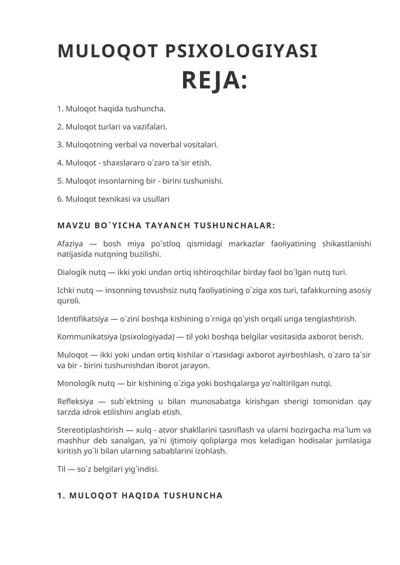 MULOQOT PSIXOLOGIYASI 1