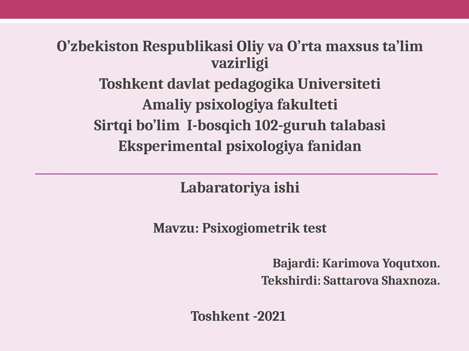 Psixogiometrik test 1