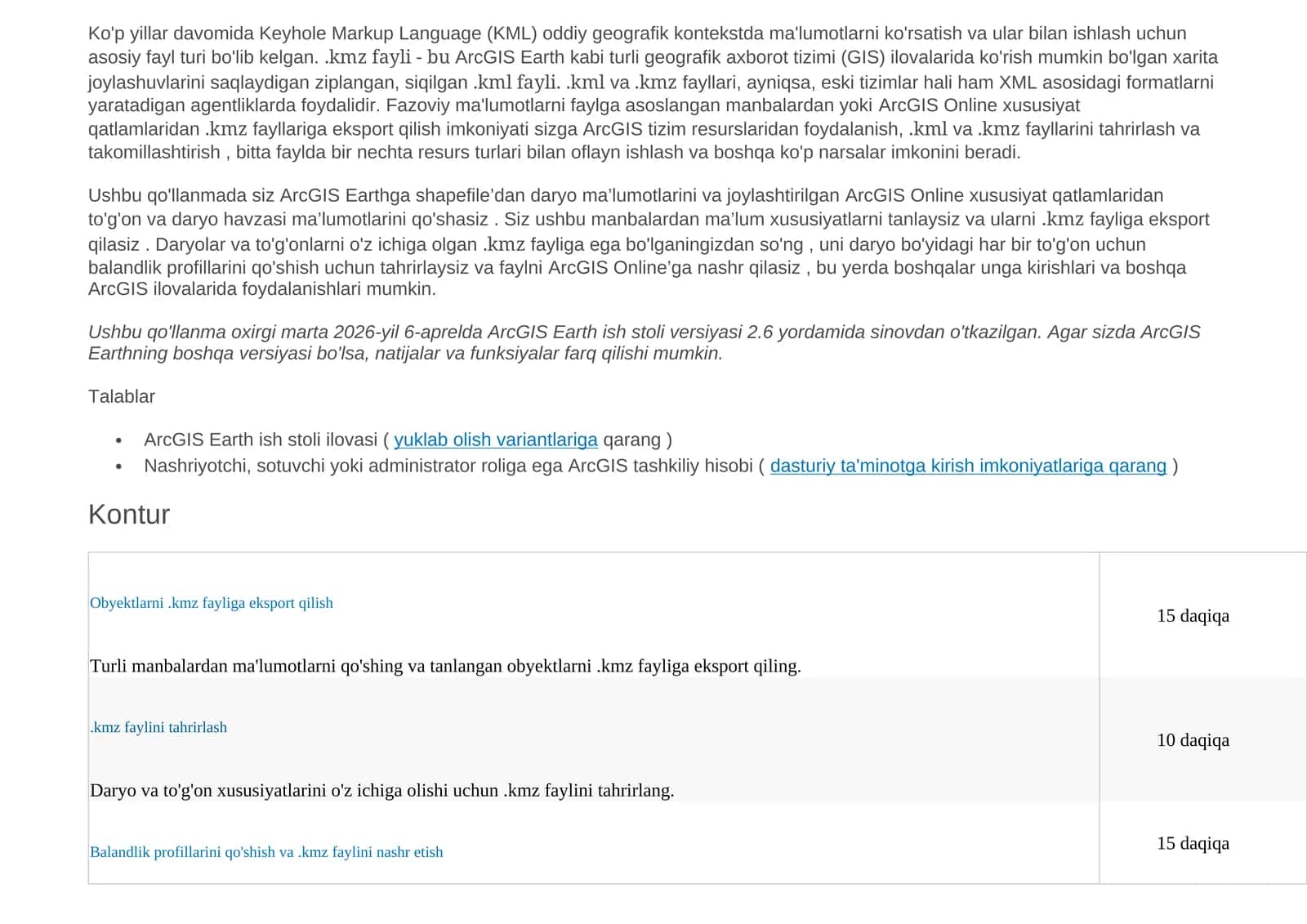 Keyhole Markup Language (KML) 1
