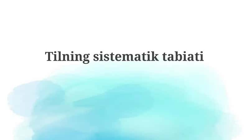 Tilningsistematiktabiati 1