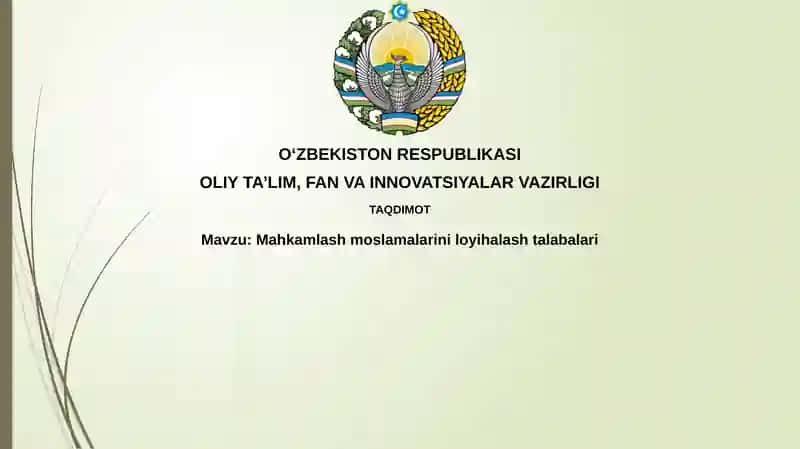 Mahkamlash moslamalari