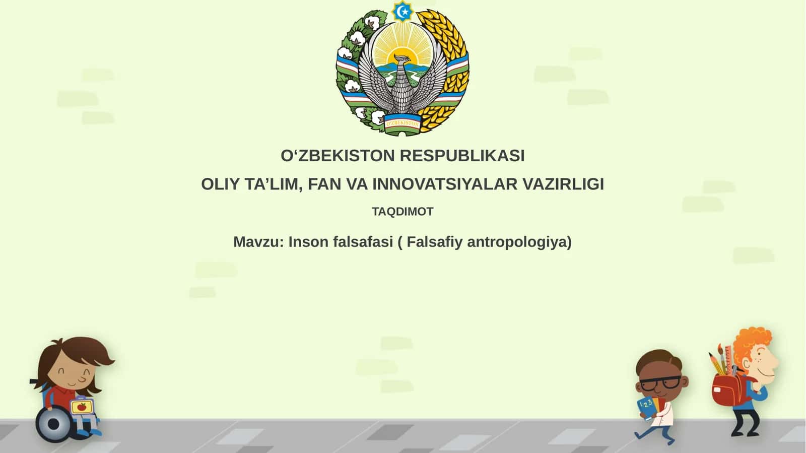 Inson falsafasi(Falsafiyantropologiya) 1