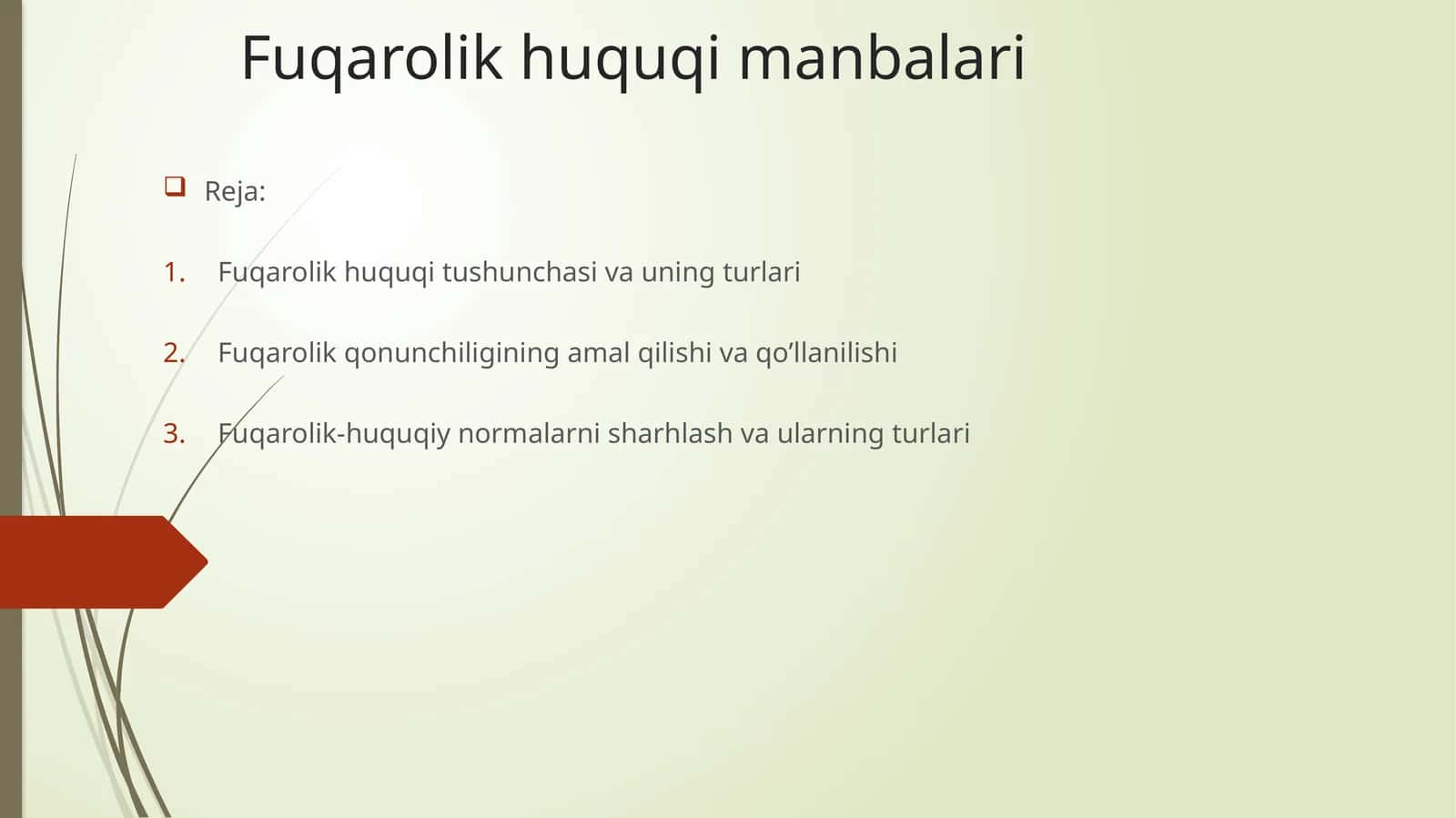 Fuqarolik huquqi manbalari 1