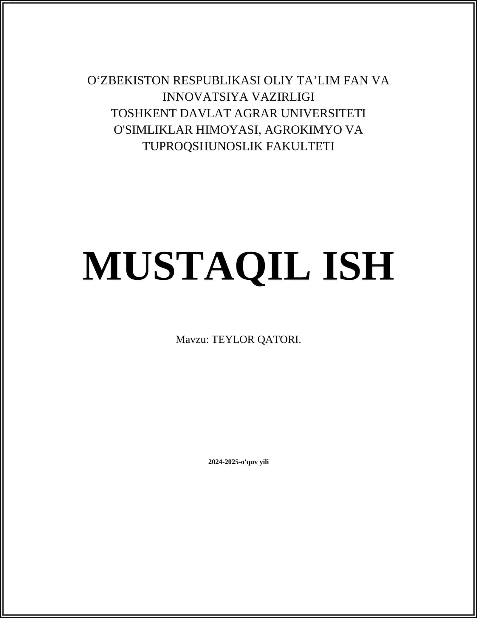 TEYLOR QATORI 1