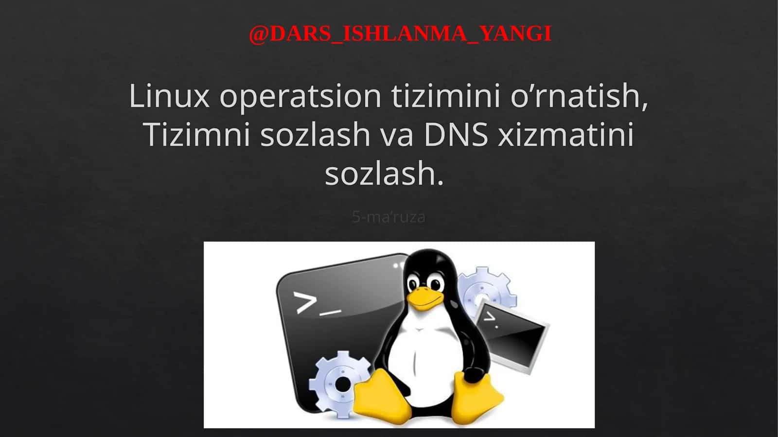 Linux operatsion tizimi 1
