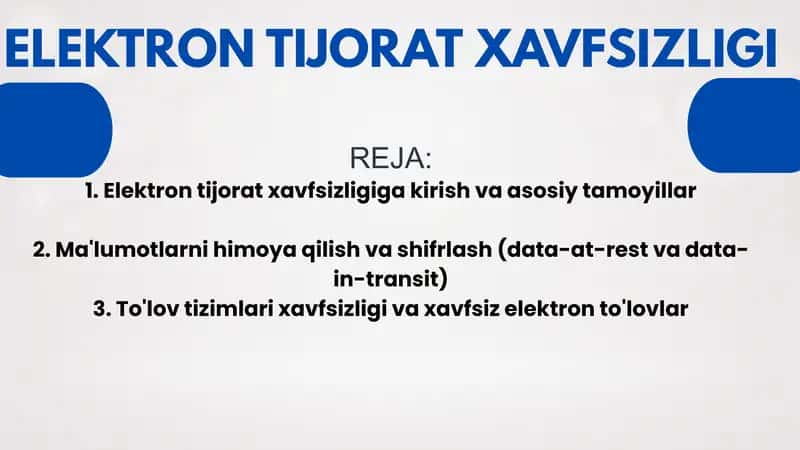 ELEKTRON TIJORAT XAVFSIZLIGI 1