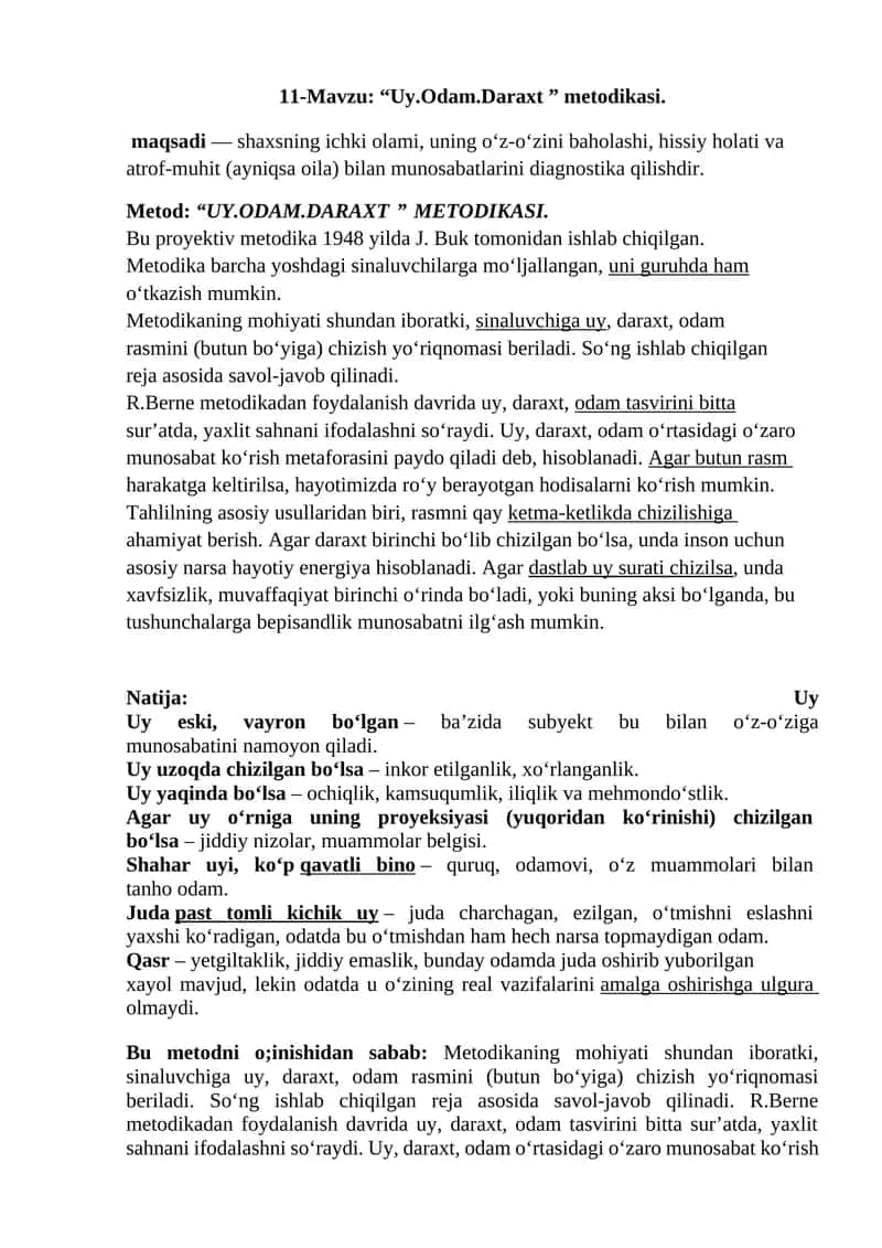 uy-odam daraxt metodikasi 1