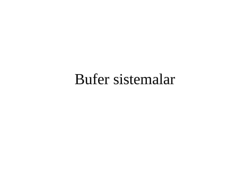 Bufersistemalar 1