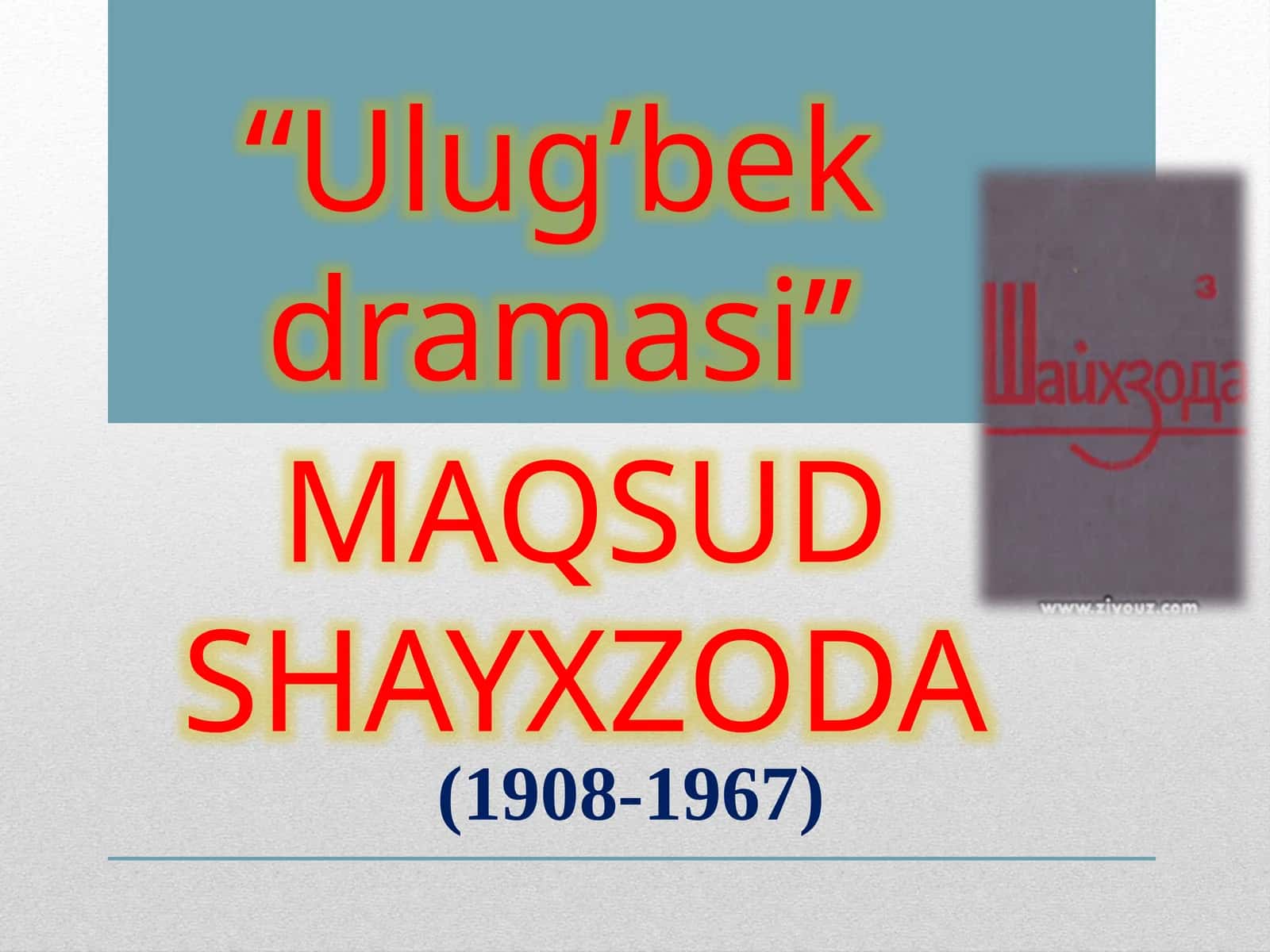 Ulug’bekdramasi 1