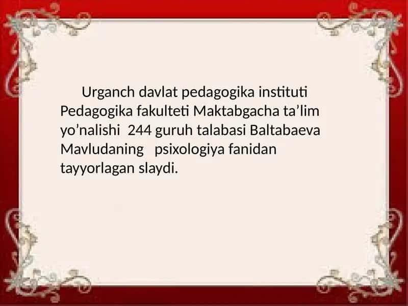 L.S.Vigotskiyning madaniy-tarixiy konsepsiyasi 1