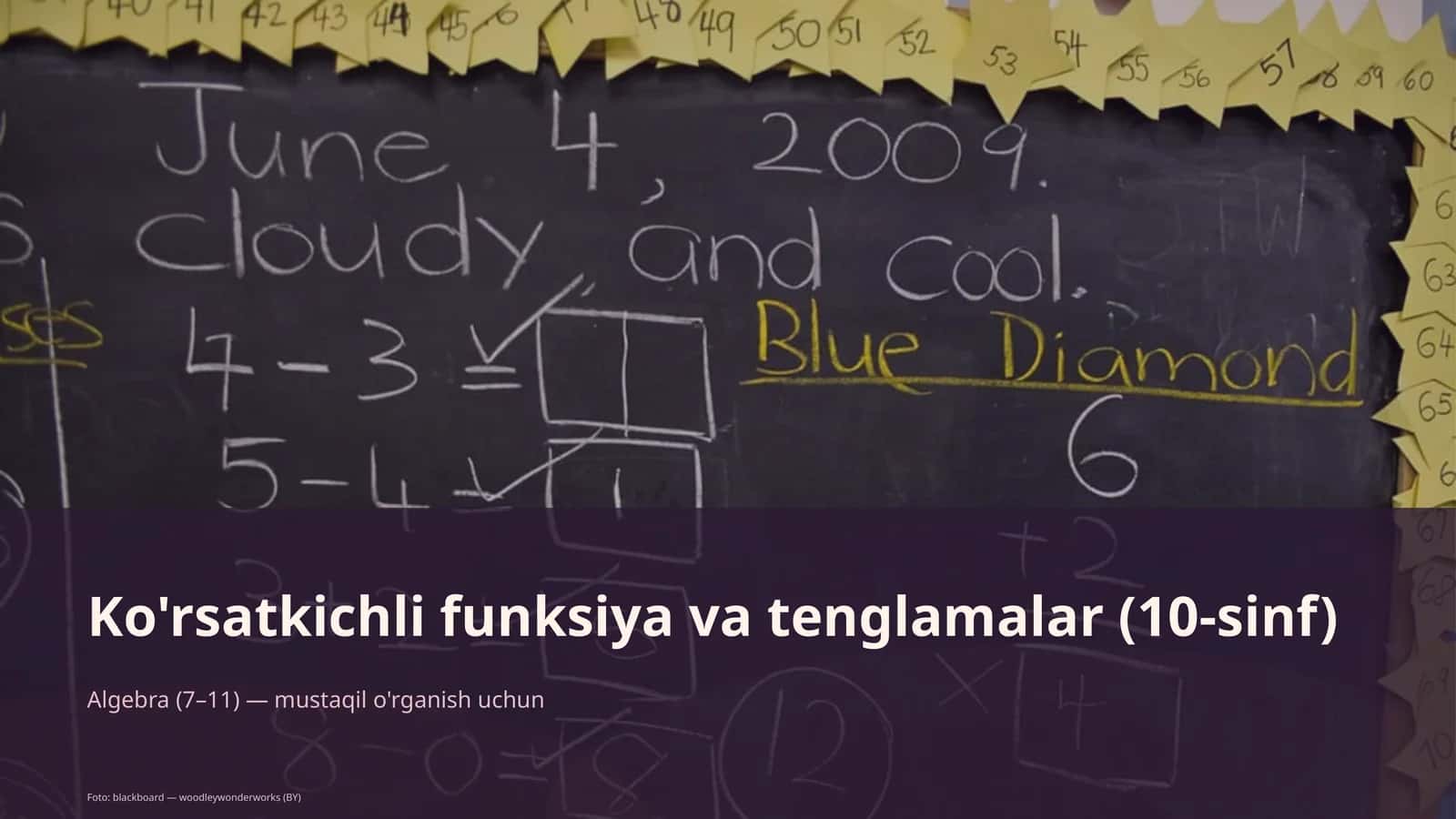 Ko'rsatkichli funksiya va tenglamalar (10-sinf) 1